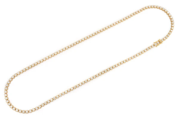 Erkals Jewellers 10pt Crown Set Diamond Tennis Necklace 18K Gold 12.50ctw