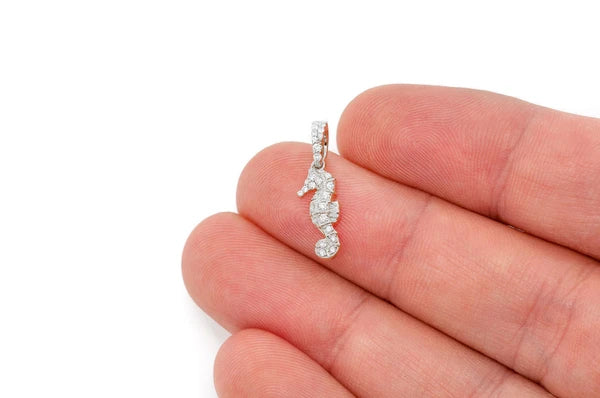Erkals Jewellers Seahorse Pendant 18K Gold Diamond 0.15ctw