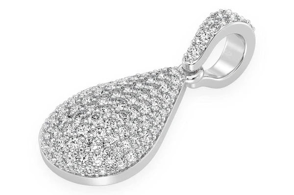 0.60ct Diamond Water Drop Pendant 18K Solid Gold