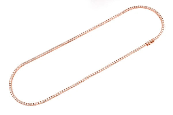 Erkals Jewellers 8pt Prong Set Diamond Tennis Necklace 18K Gold 16.50ctw