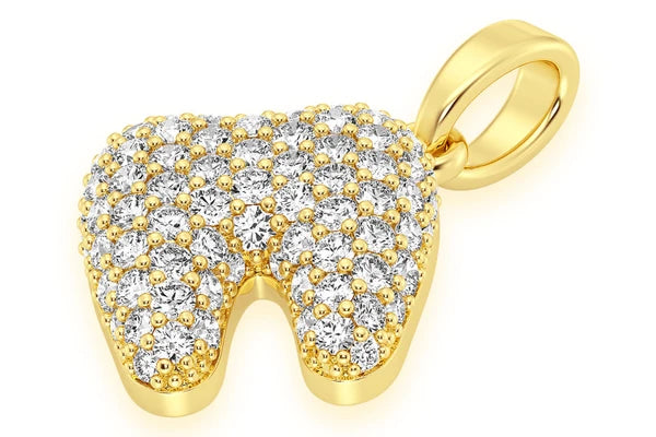 Erkals Jewellers Molar Tooth Diamond Pendant 18K Gold 0.50ctw