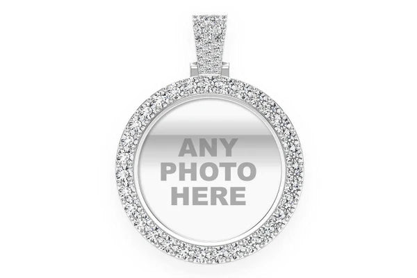 Erkals Jewellers Picture Memory Pendant 18K Gold Diamond 2.75ctw
