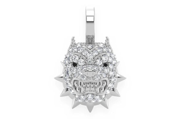 Erkals Jewellers Pitbull Spike Collar Pendant 18K Gold Diamond 0.25ctw