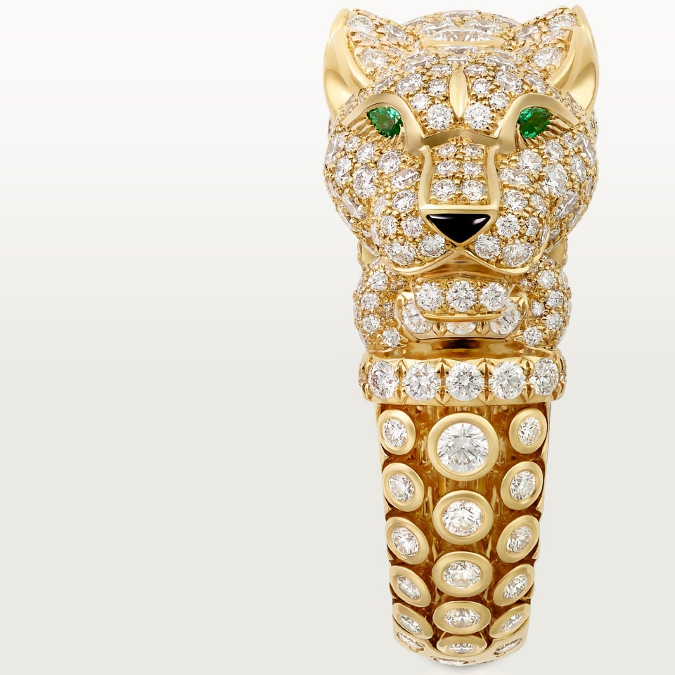 Cartier Panthère de Cartier Ring Paved Yellow Gold
