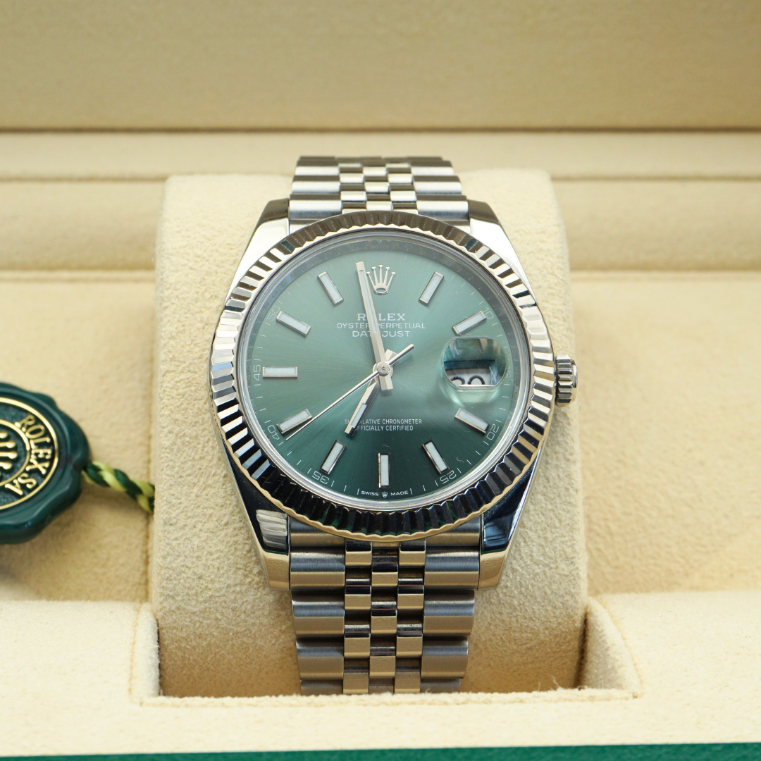 Rolex Datejust 41 126334 Mint Green Dial Jubilee 2023