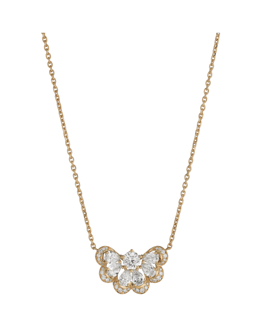Precious Lace Nuage Diamond Necklace 18ct Rose Gold