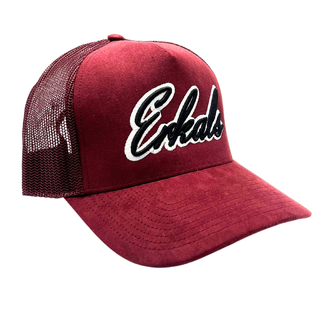 Erkals Signature Burgundy Suede Cap