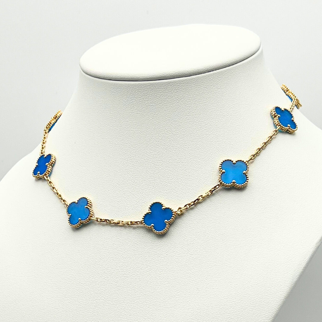 Van Cleef & Arpels Collar Vintage Alhambra 10 Motivos Ágata Oro amarillo de 18 quilates