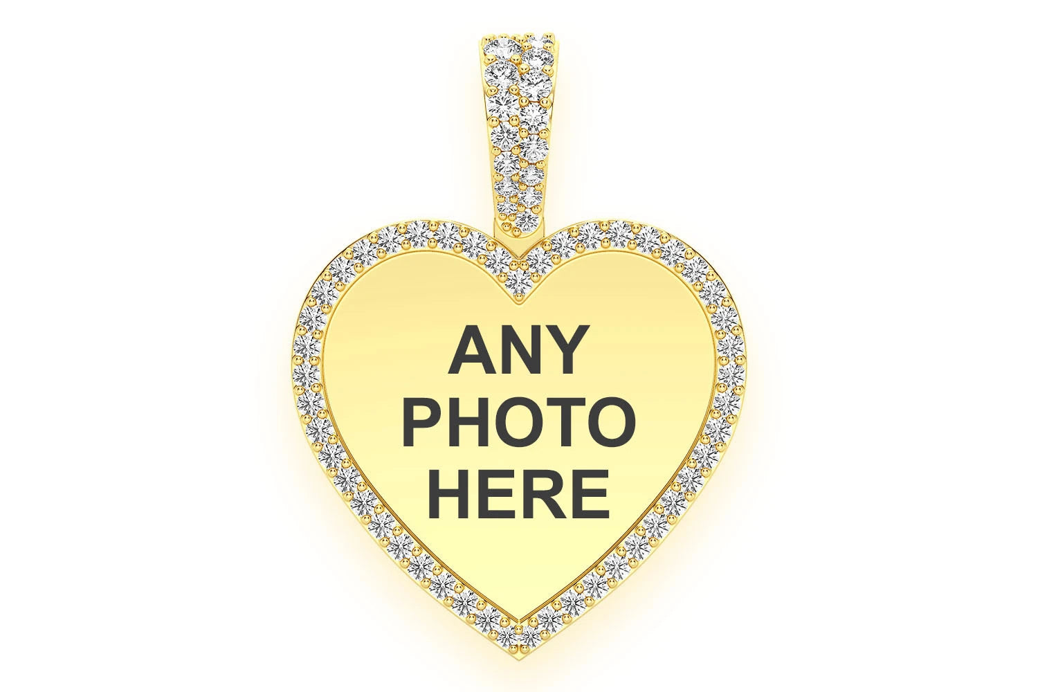 Erkals Jewellers Heart Picture Pendant 18K Gold Diamond 0.40ctw