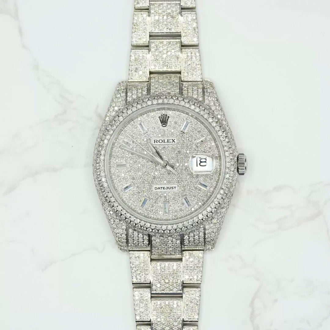 Rolex Datejust 41 126300 HoneyComb Diamond Baguette Dial