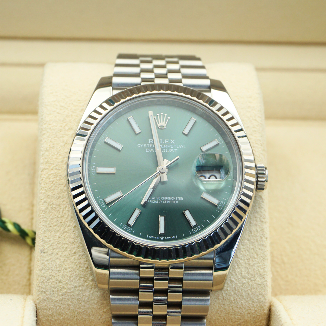 Rolex Datejust 41 126334 Mint Green Dial Jubilee 2023
