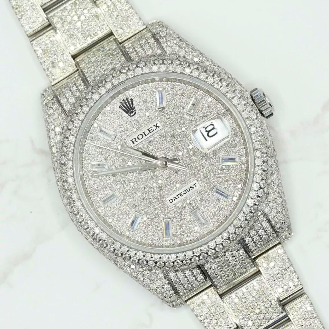 Rolex Datejust 41 126300 HoneyComb Diamond Baguette Dial