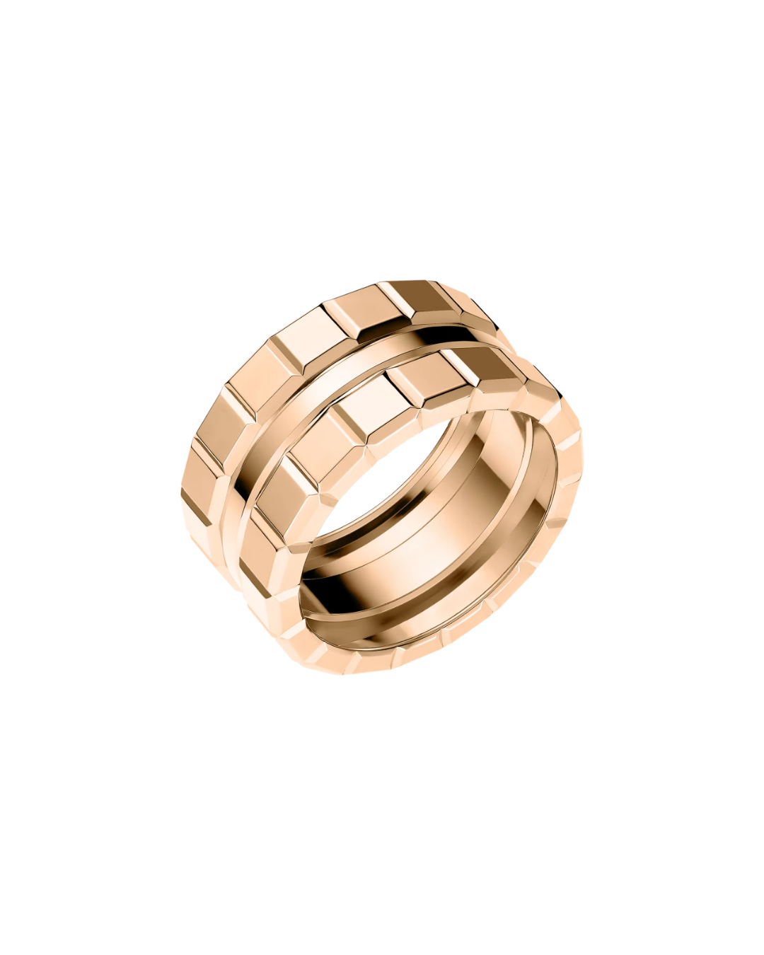 Ice Cube Ring 18ct Rose Gold