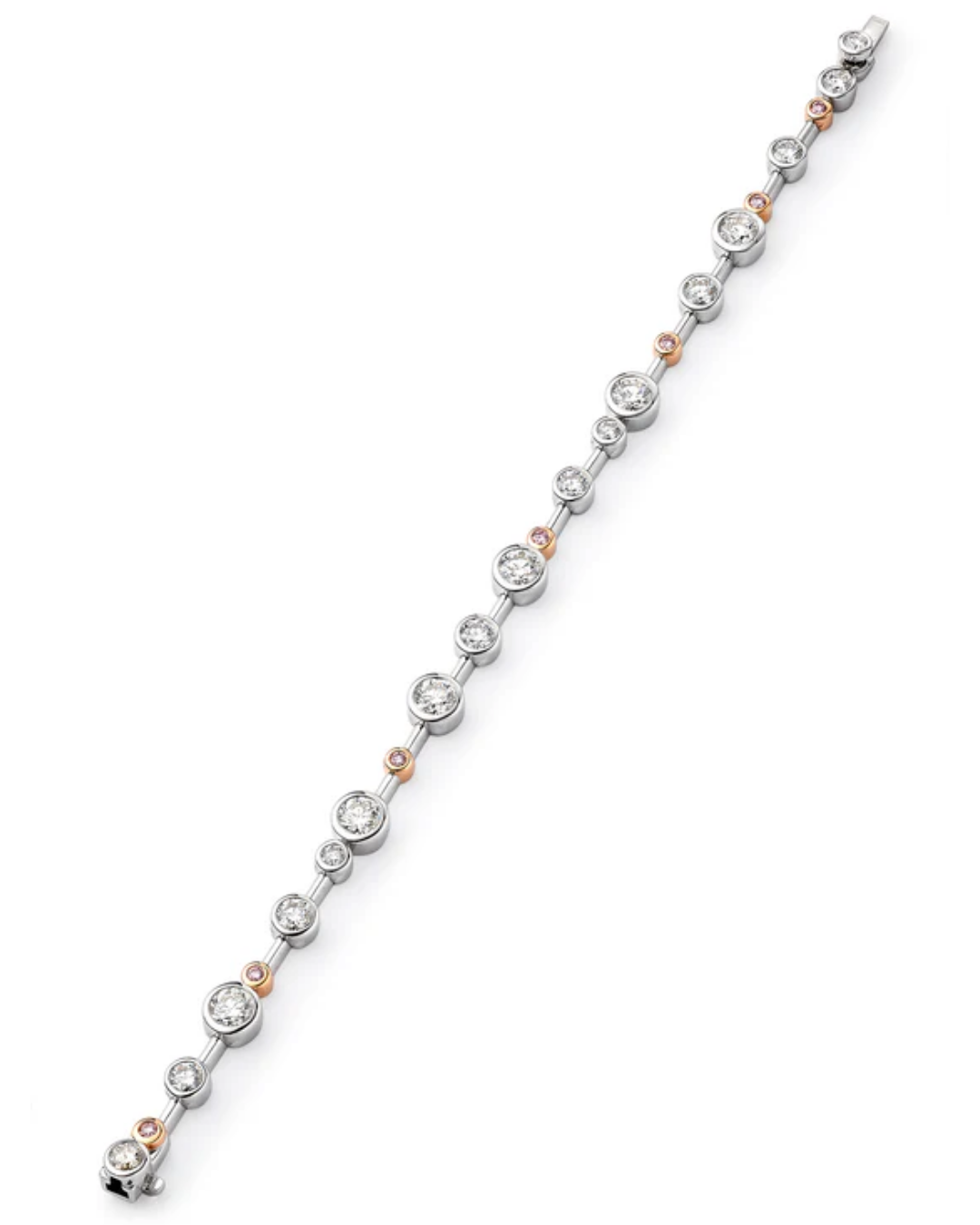 Raindance Pink and White Diamond Bracelet