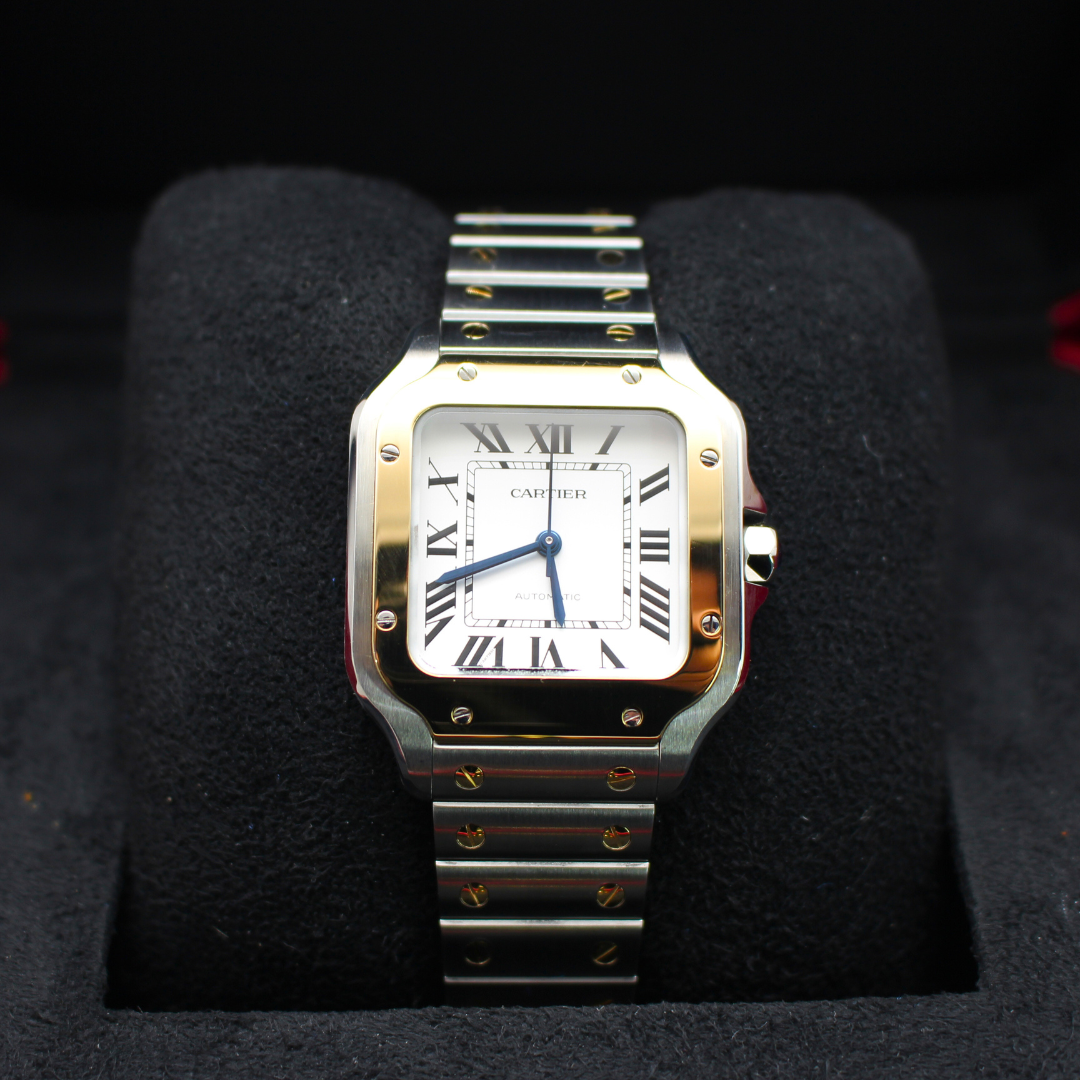 Cartier De Santos W2SA0016 Modelo Mediano Esfera Blanca