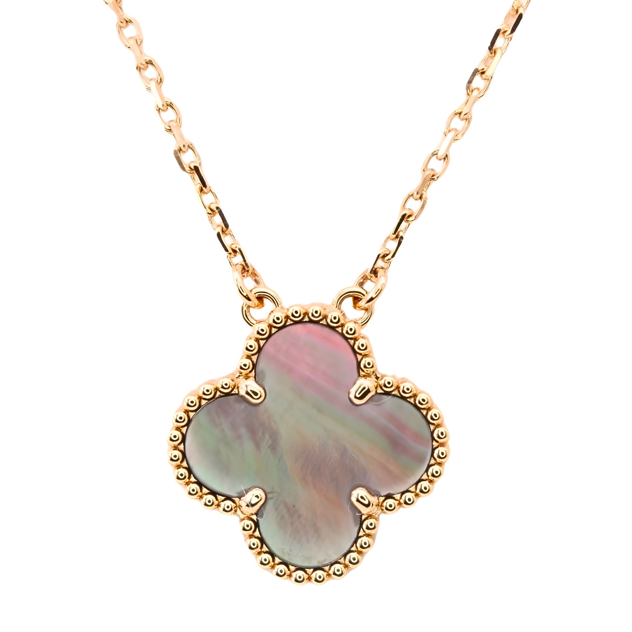 Van Cleef & Arpels Vintage Alhambra Pendant Mother-Of-Pearl 18K Rose Gold