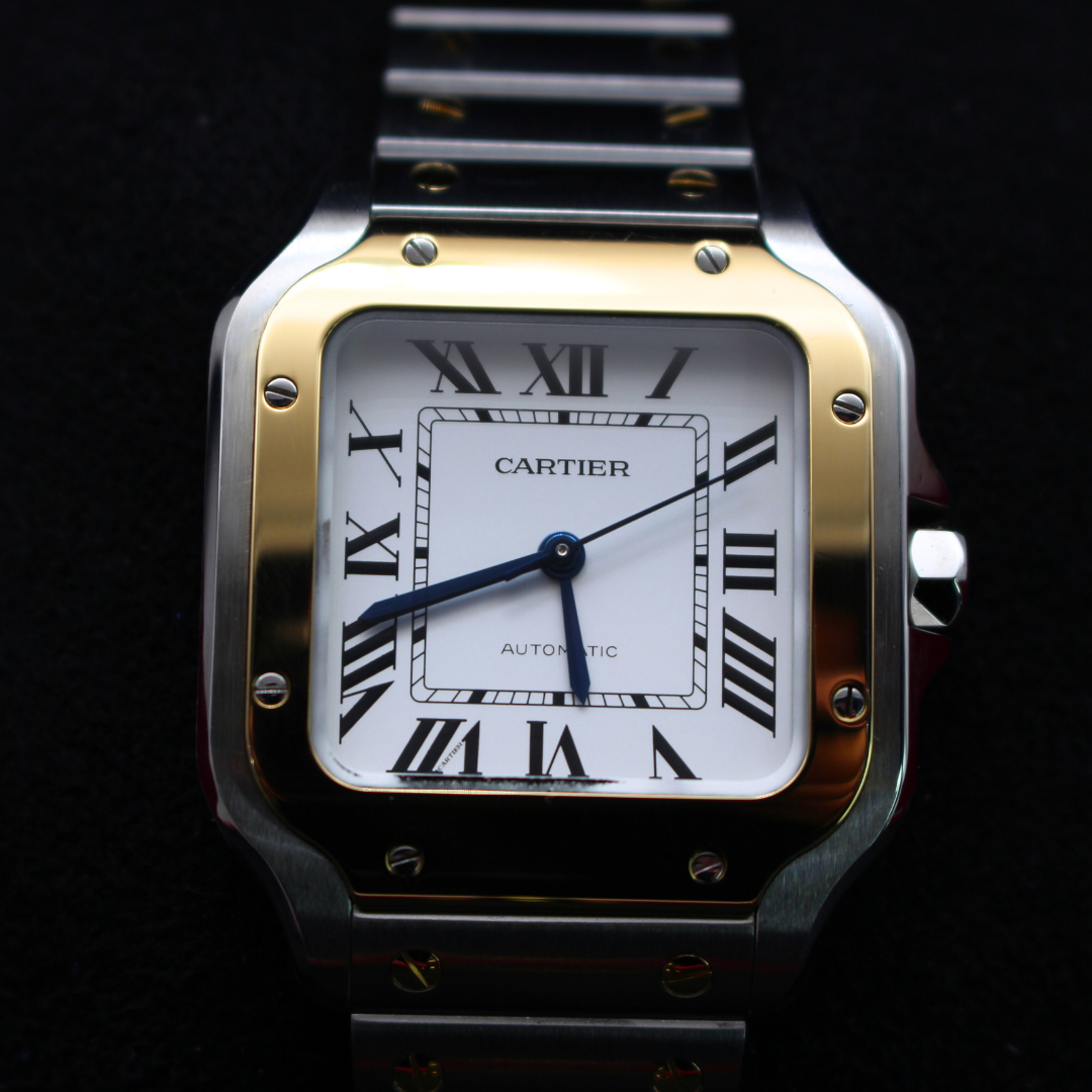 Cartier De Santos W2SA0016 Modelo Mediano Esfera Blanca