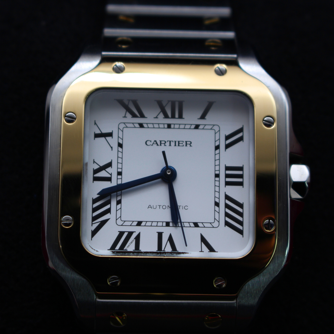 Cartier De Santos W2SA0016 Modelo Mediano Esfera Blanca