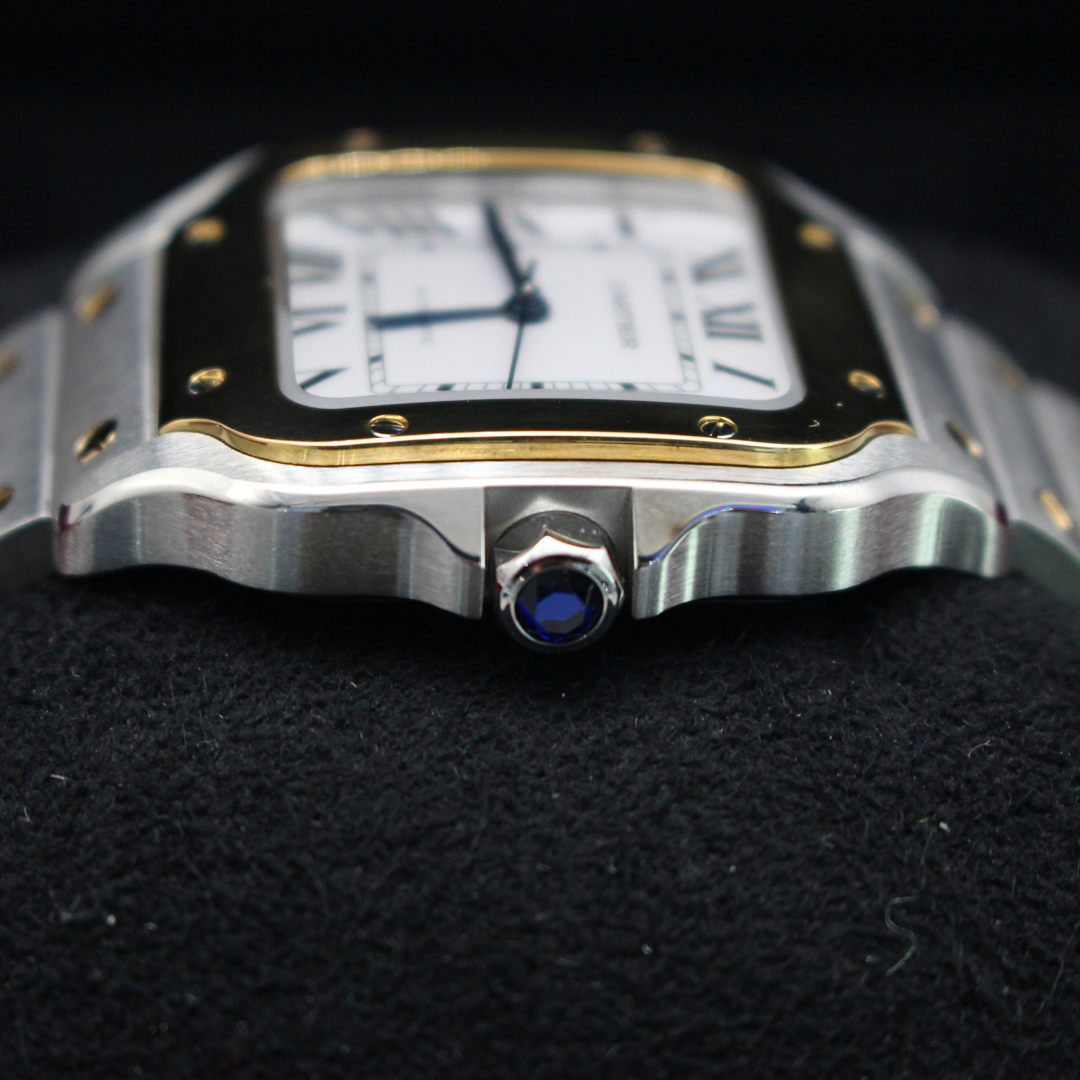 Cartier De Santos W2SA0016 Modelo Mediano Esfera Blanca