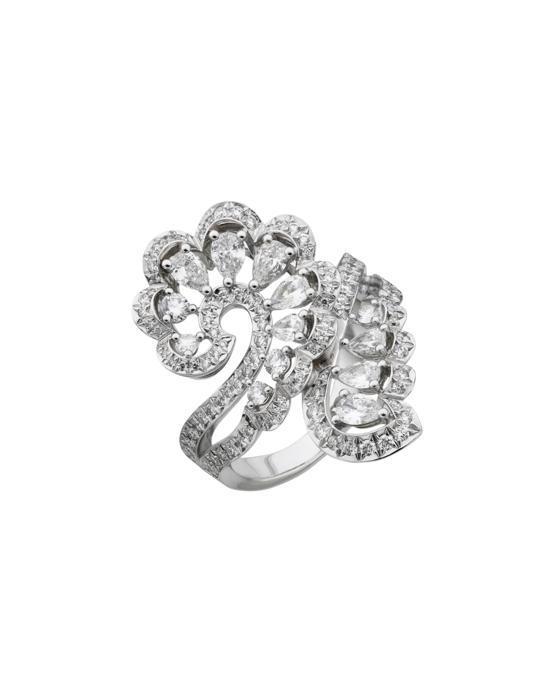 Precious Lace Vague Diamond Ring 18ct White Gold