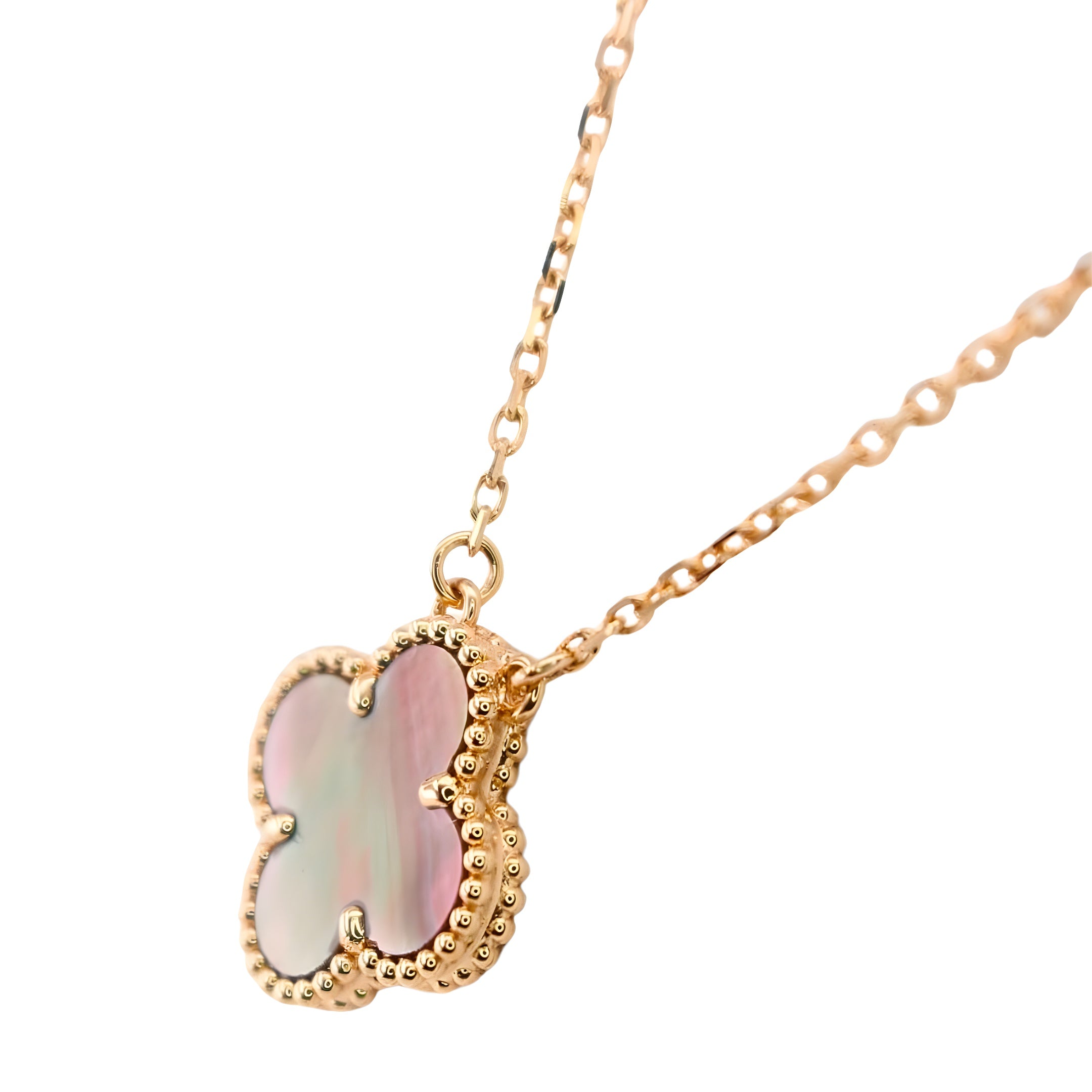 Van Cleef & Arpels Vintage Alhambra Pendant Mother-Of-Pearl 18K Rose Gold