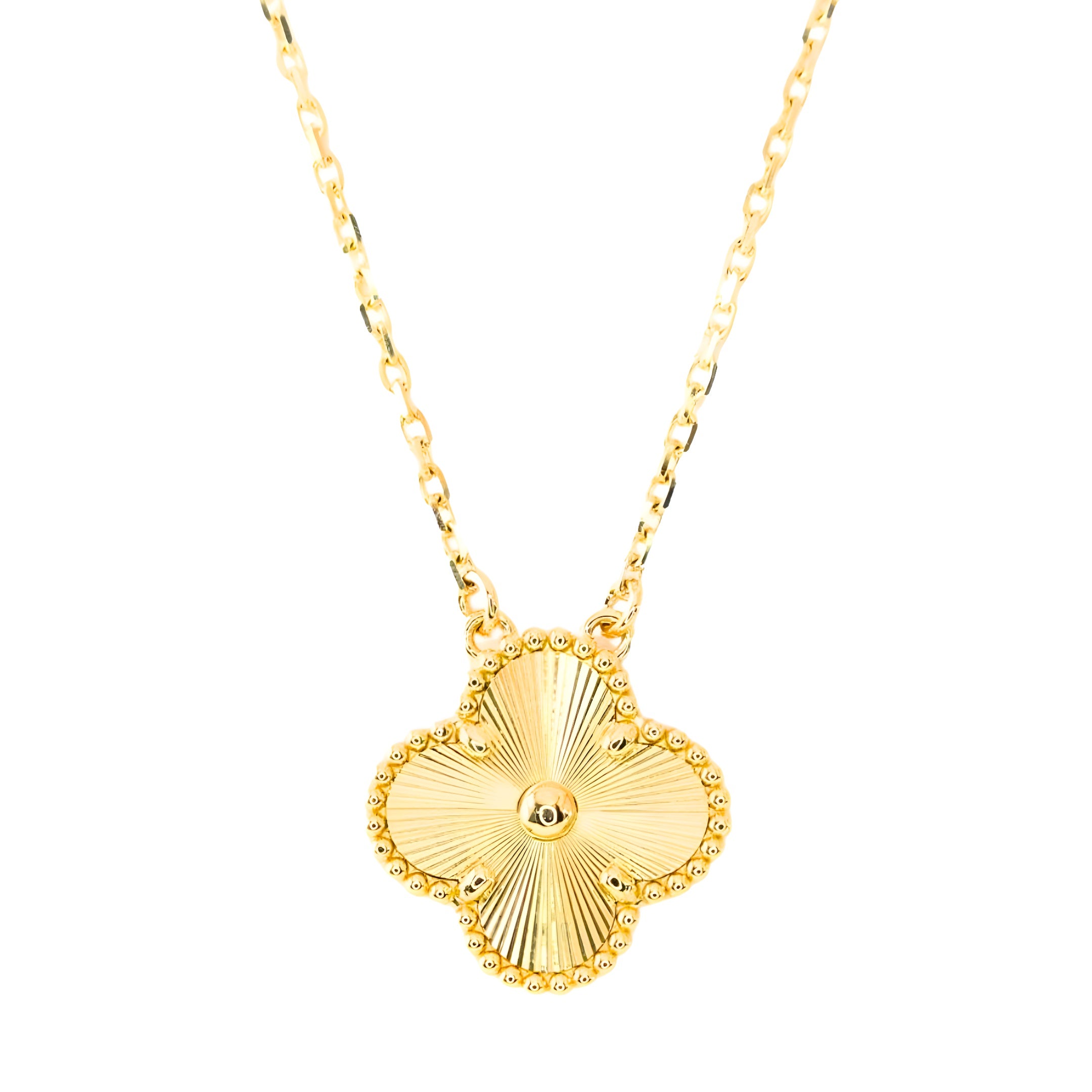 Van Cleef & Arpels Vintage Alhambra Pendant 18K Yellow Gold