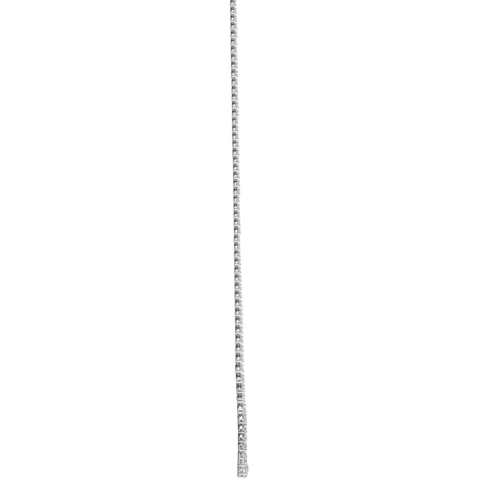18ct White Gold Natural Diamond Chain