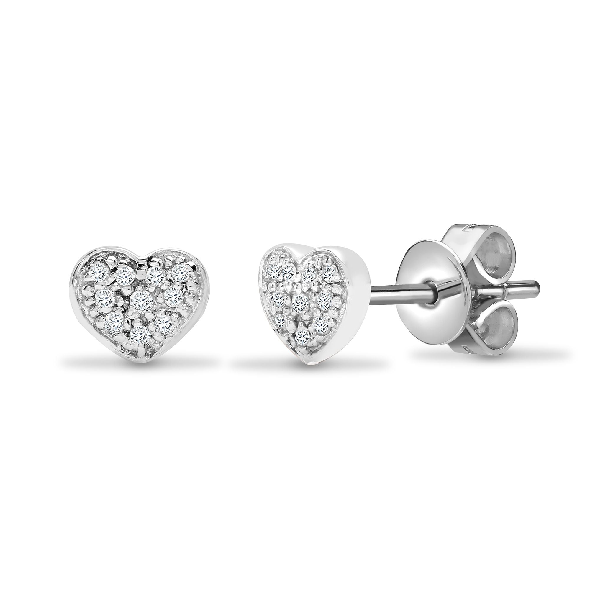 18ct White Gold Natural Diamond Earrings