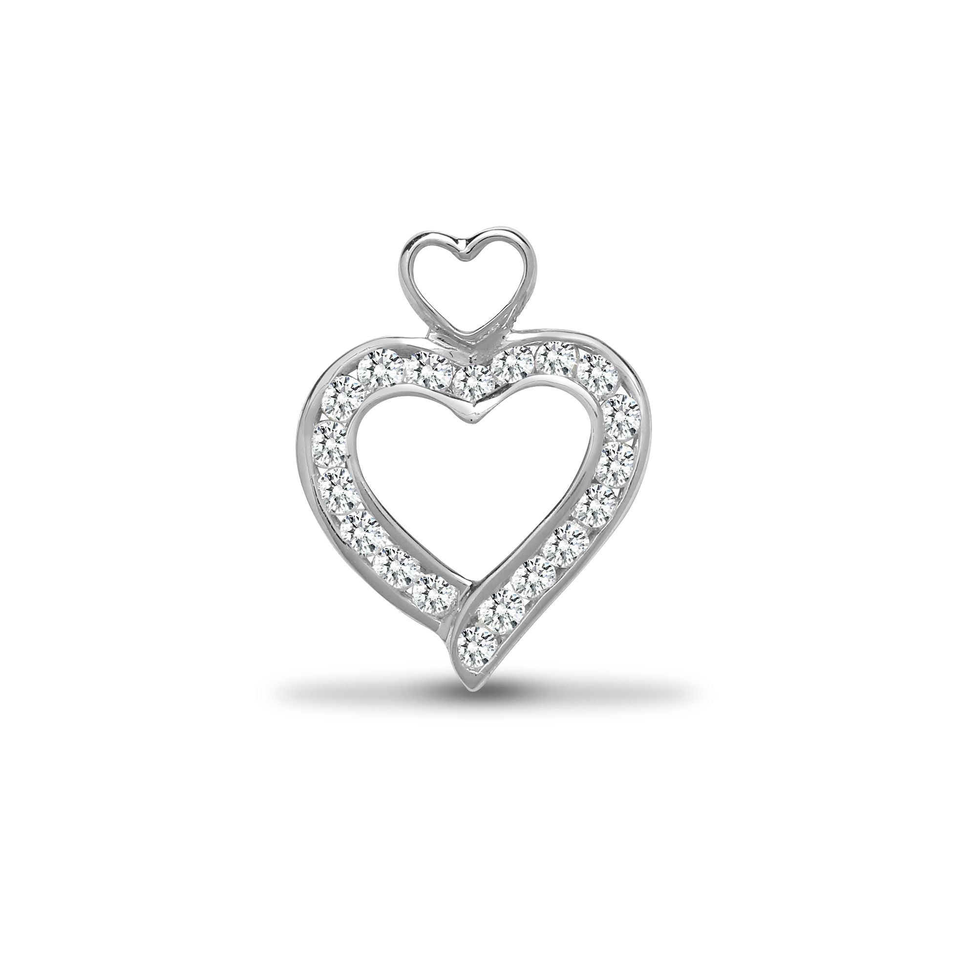 18P068 | 18ct White Gold Natural Diamond Pendant