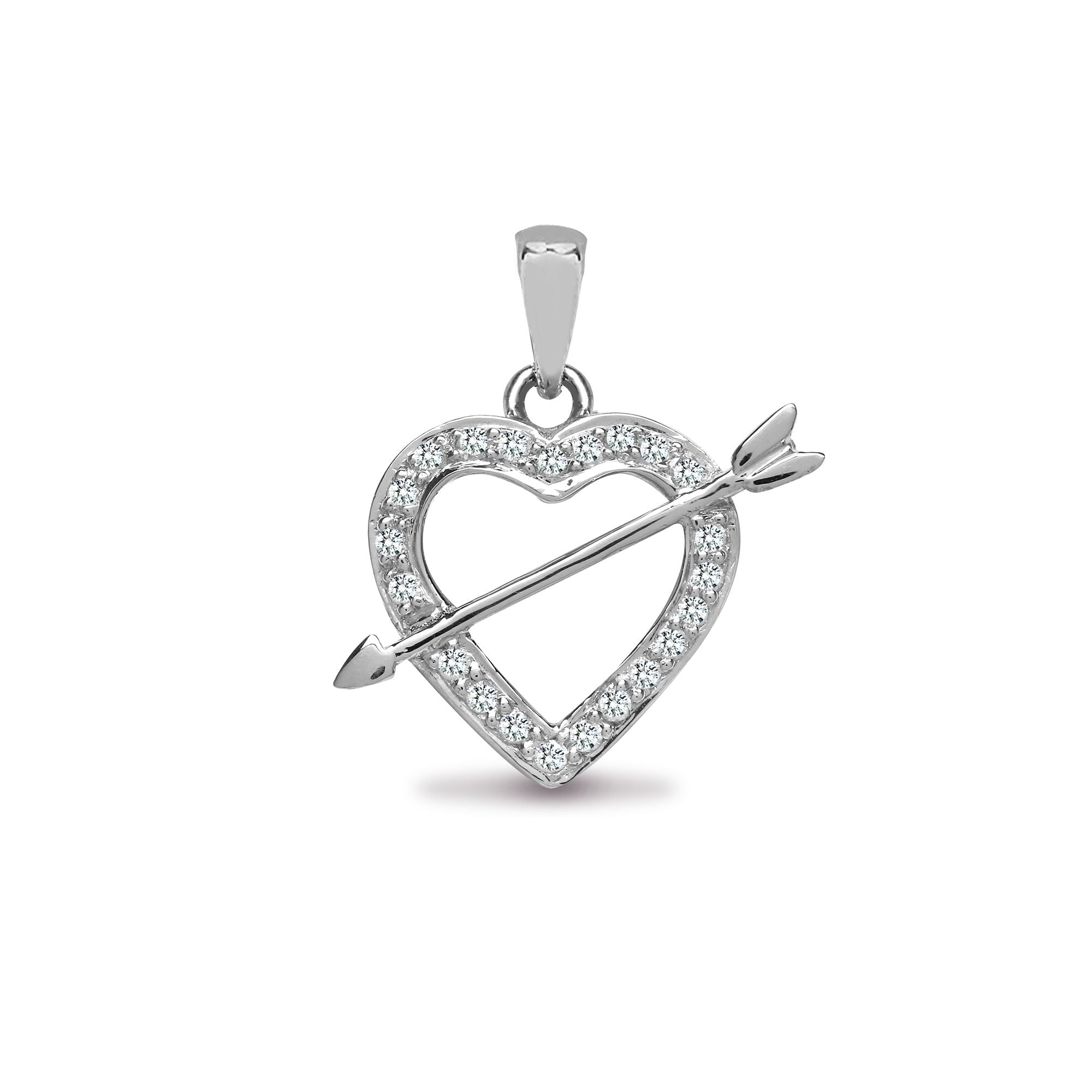 18P069 | 18ct White Gold Natural Diamond Pendant