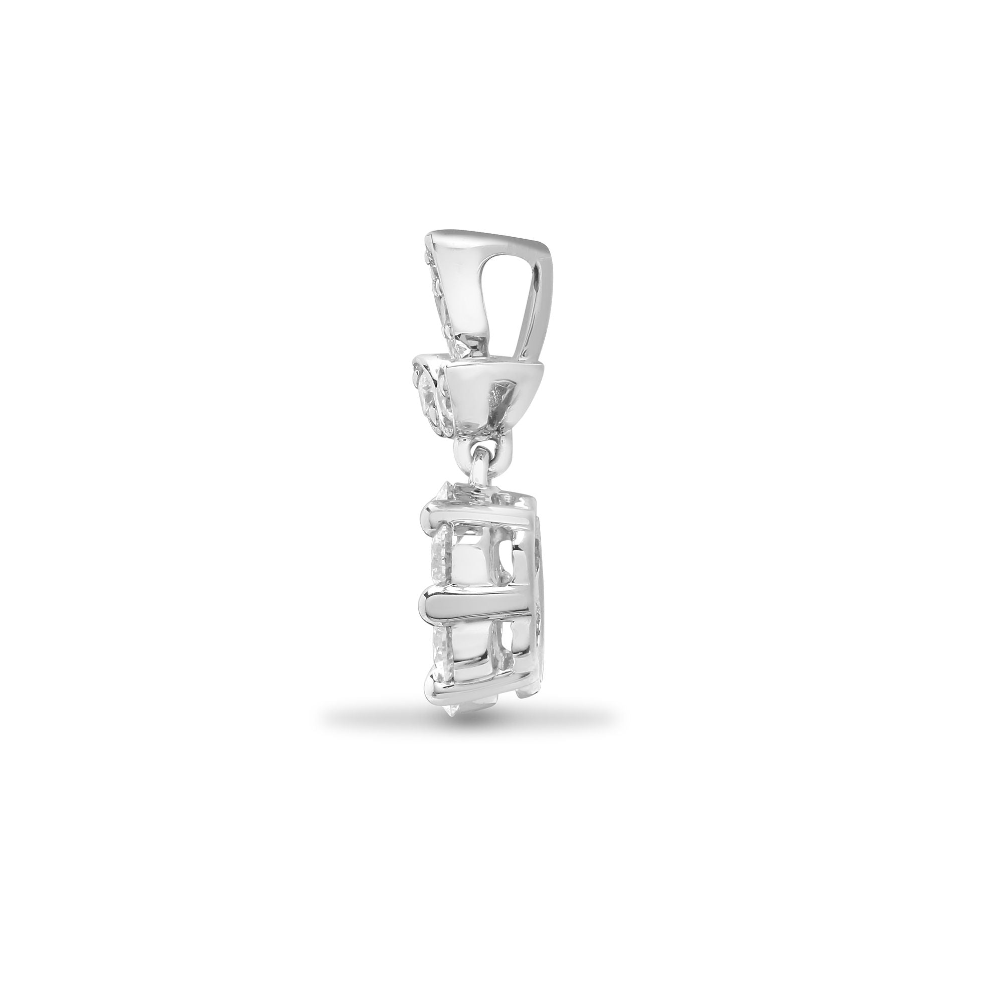 18ct White 0.35ct Natural Diamond Pendant