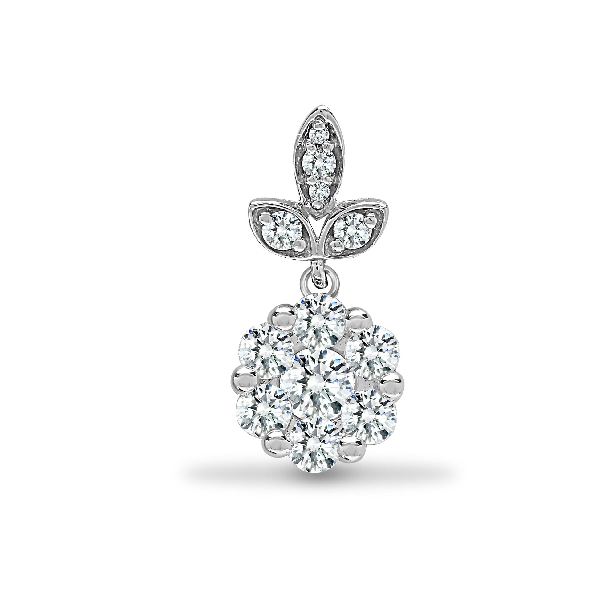 18ct White 0.35ct Natural Diamond Pendant