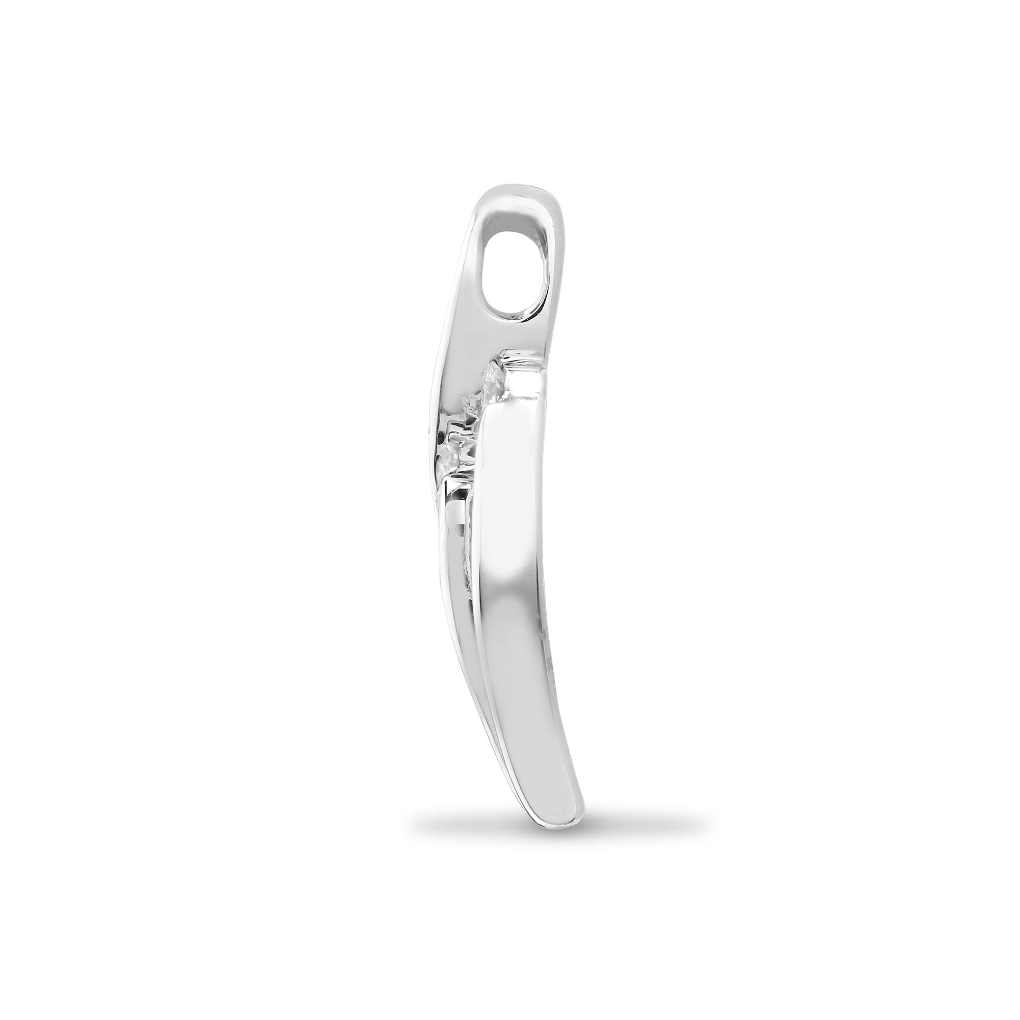 18ct White 0.16ct Natural Diamond Pendant
