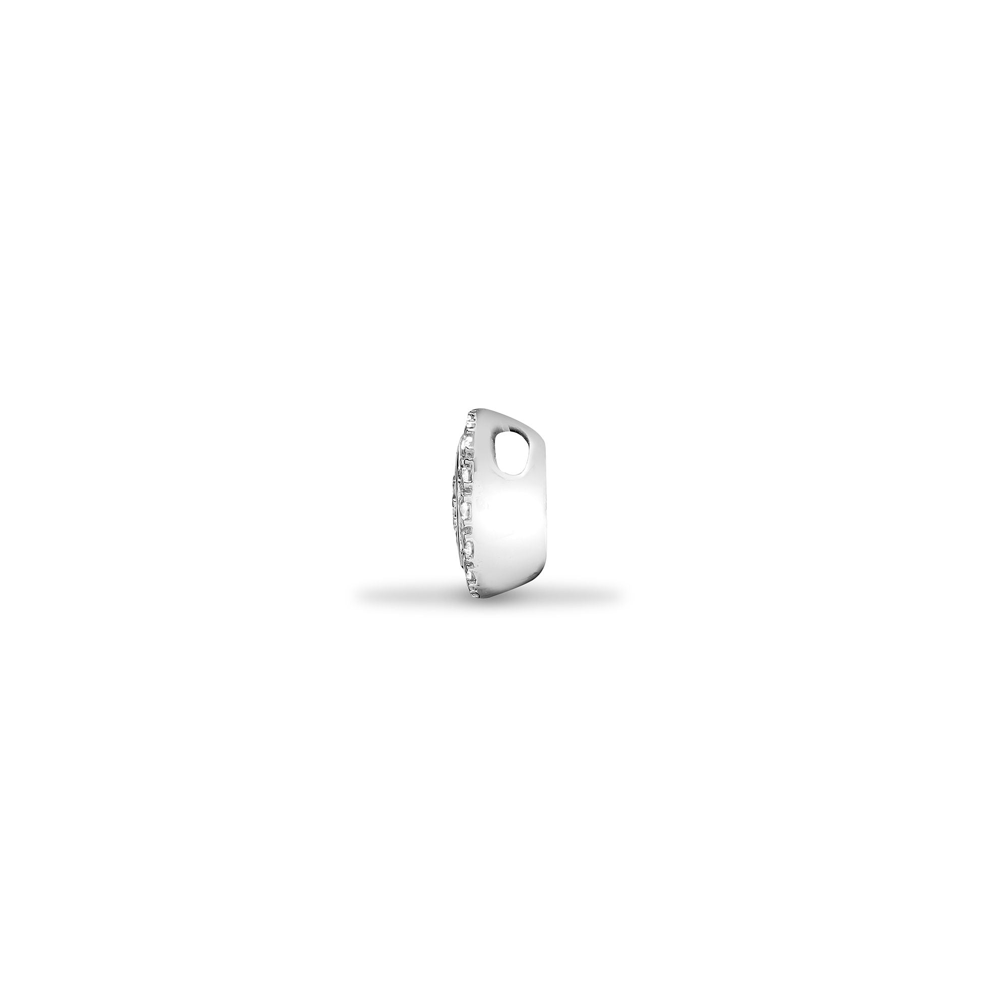 18ct White 0.20ct Natural Diamond Cluster Pendant