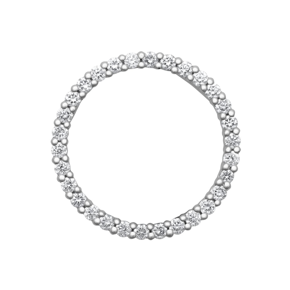 18ct White Gold Natural Diamond Pendant