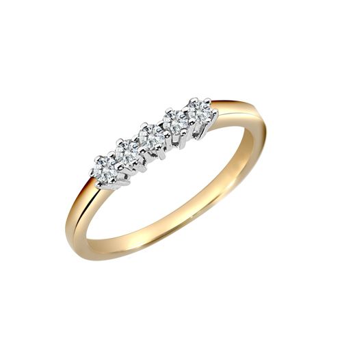18ct 25pts Natural Diamond Ring