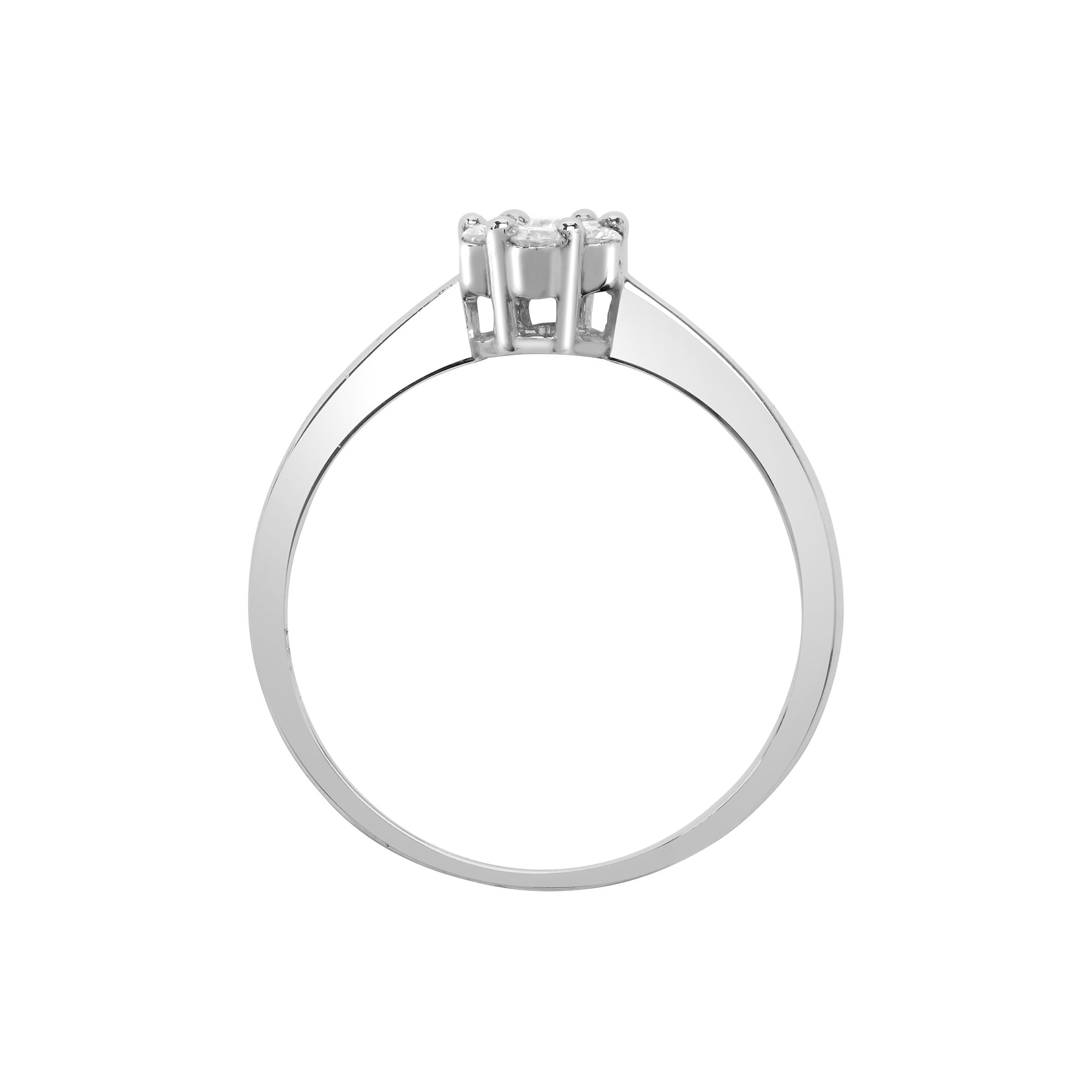 18ct White Gold Natural Diamond Ring