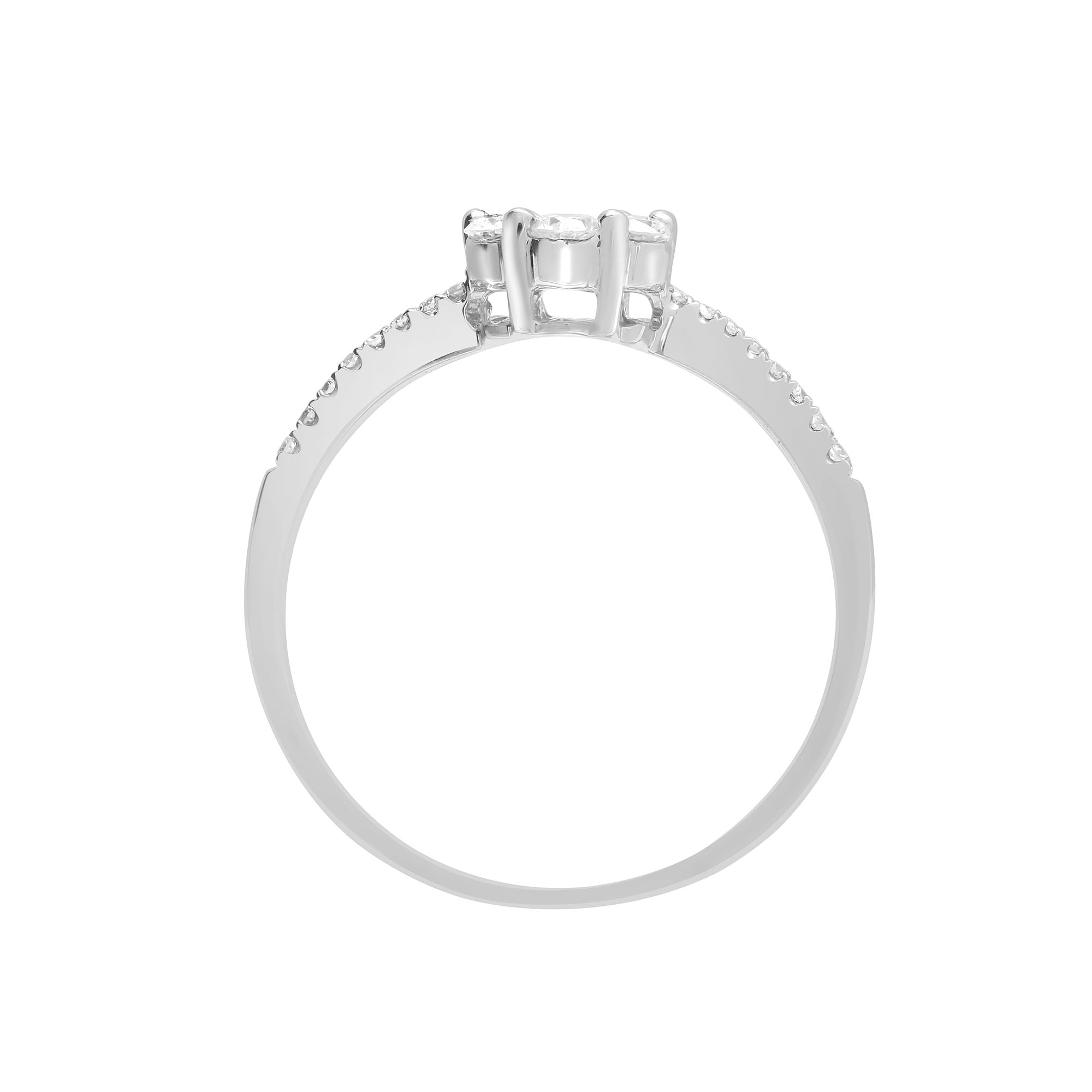 18R778 | 18ct White 0.48ct Natural Diamond Ring