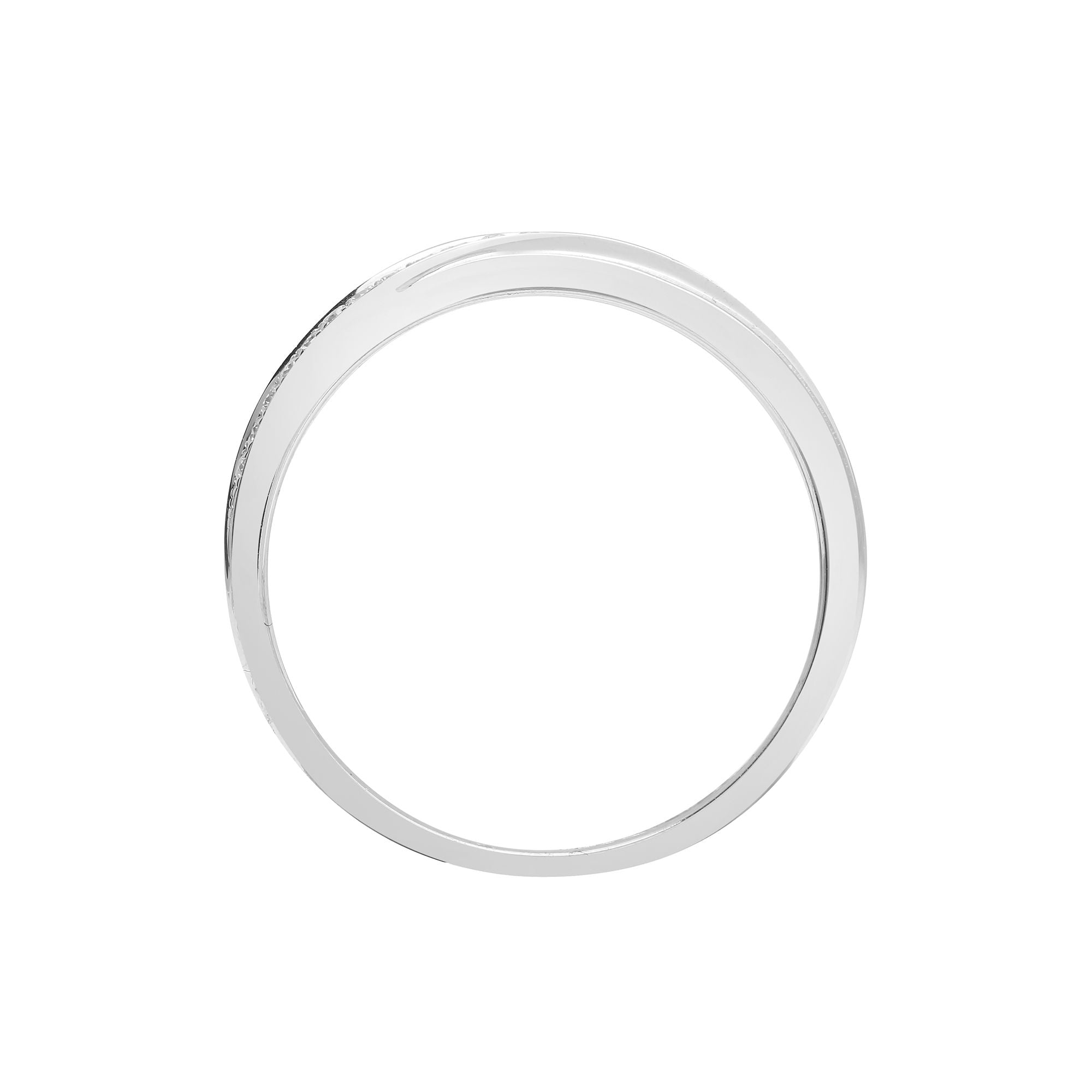 18ct White 0.11ct Natural Diamond Ring
