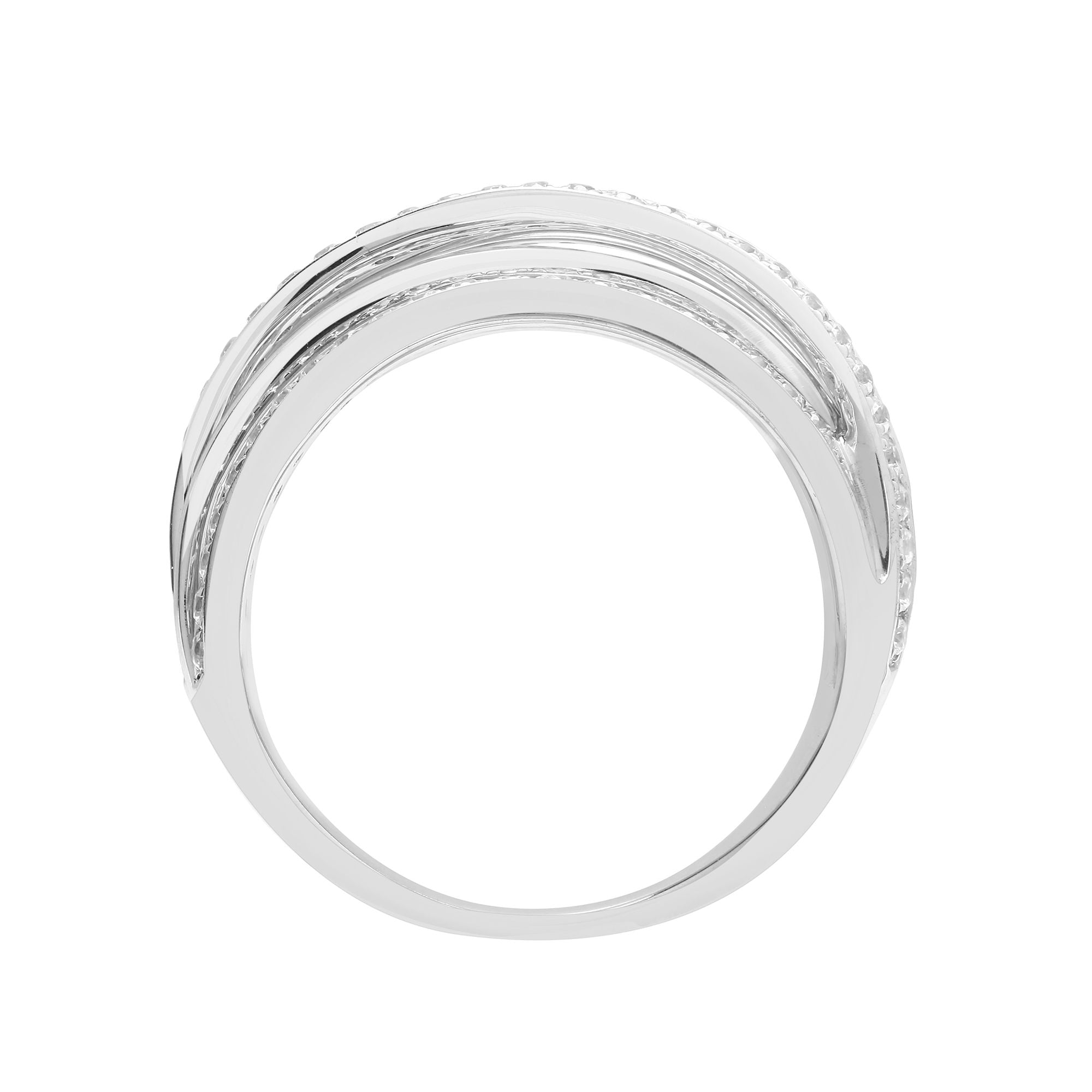 18R930 | 18ct White 0.79ct Natural Diamond Ring