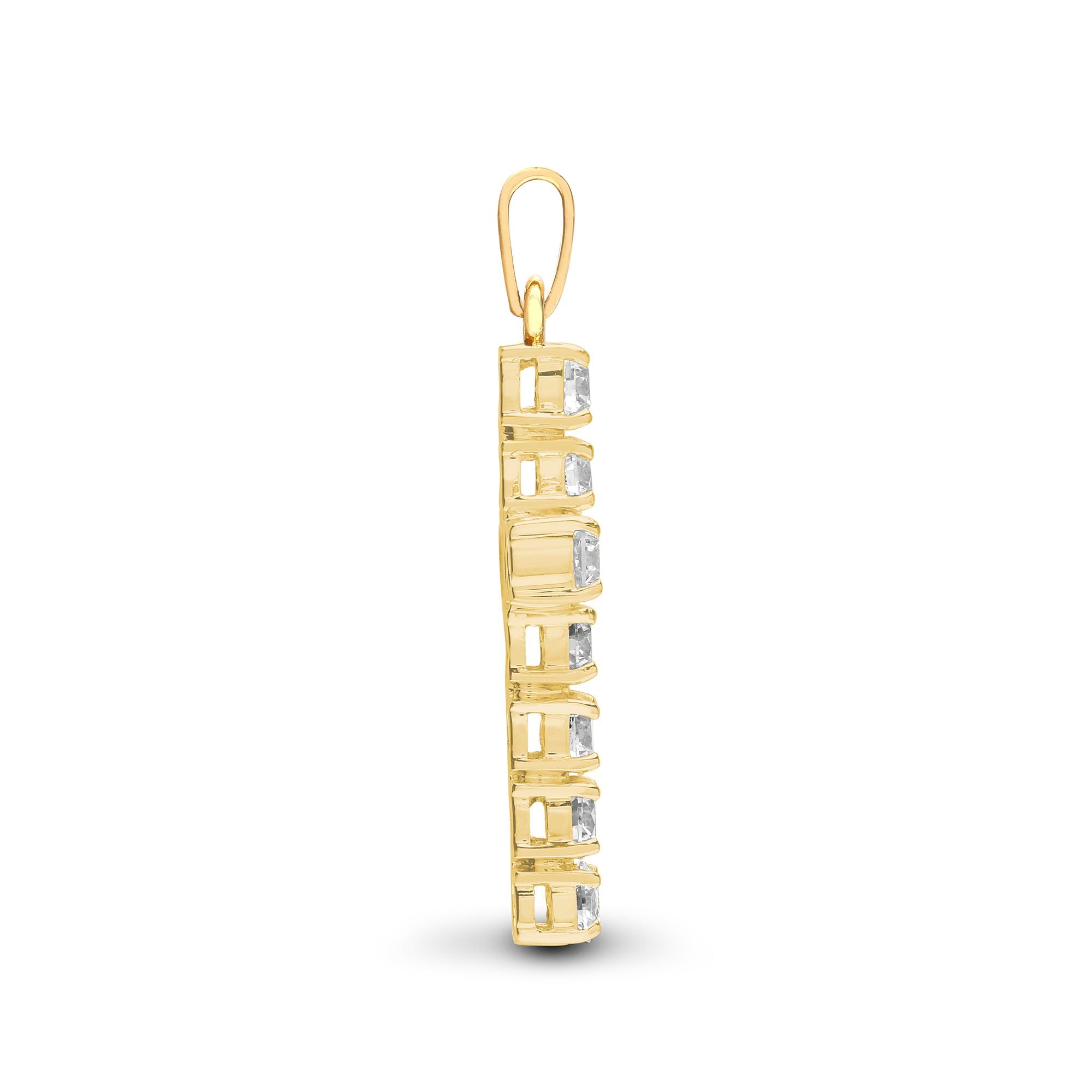 9X096 | 9ct Yellow Gold Natural Diamond Cross