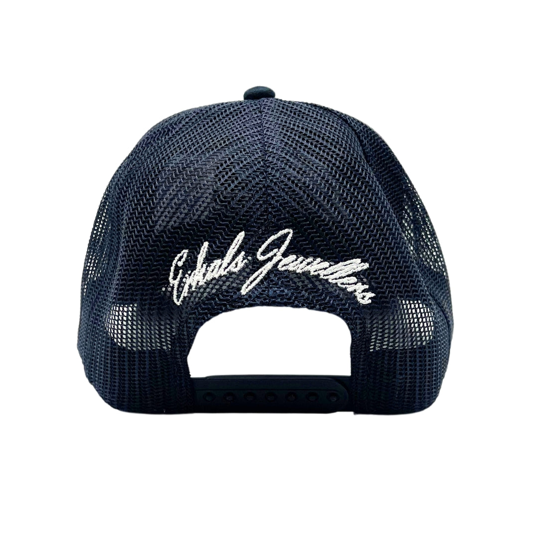 Erkals Signature Navy Blue Suede Cap