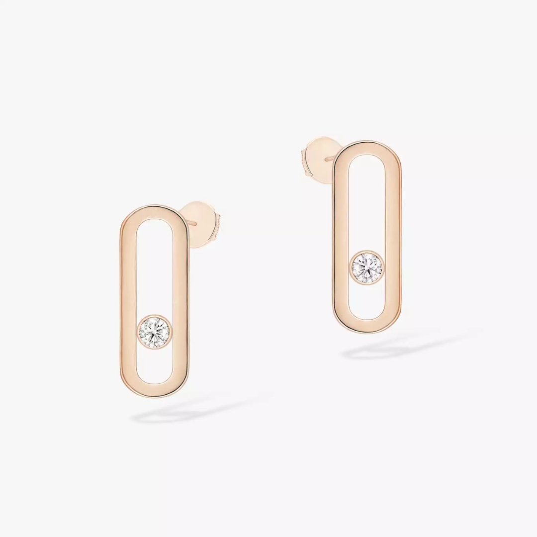 Move Uno Diamond Earrings 18ct Gold