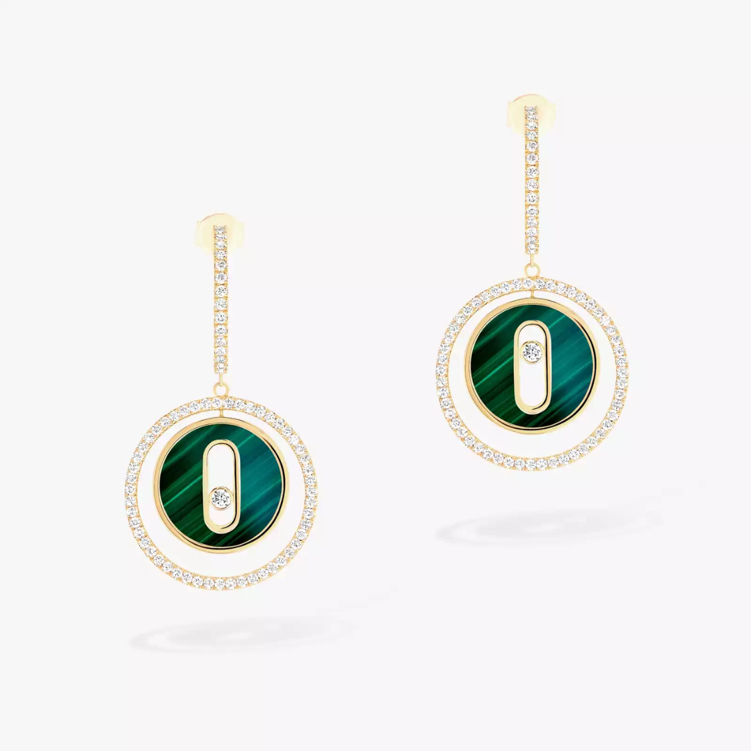 Lucky Move Small Diamond Earrings 18ct Gold