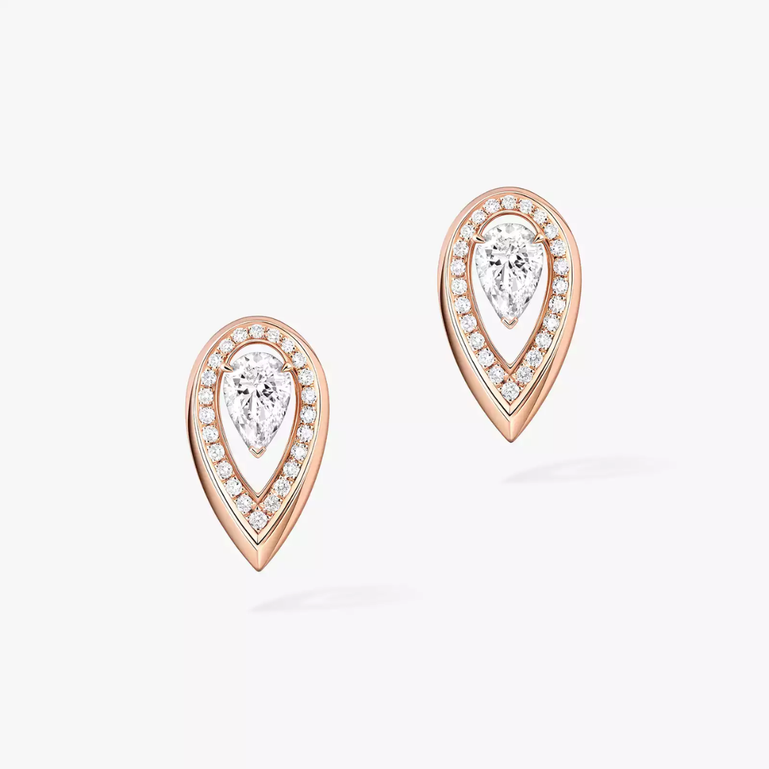 Fiery Diamond Earrings 18ct Gold