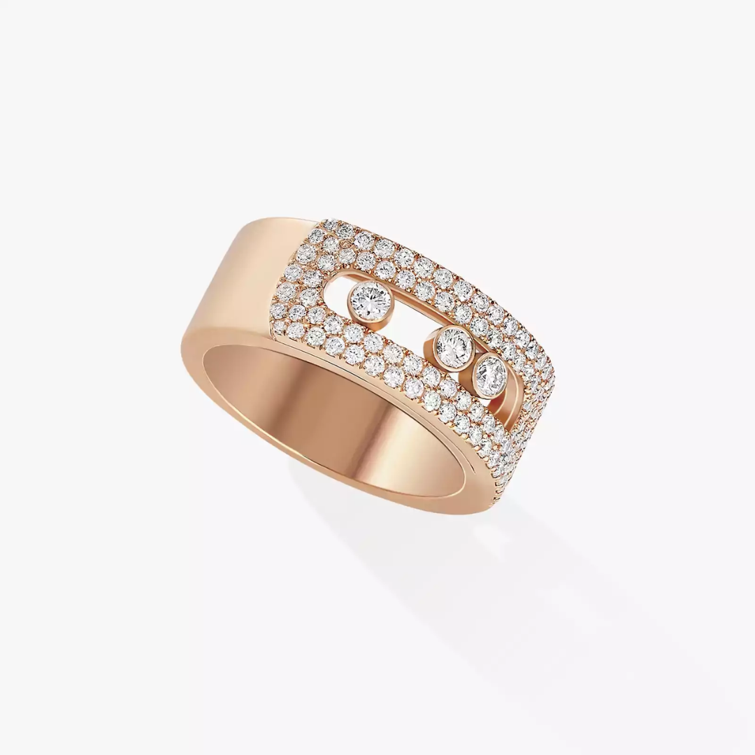 Move Noa Pavé Diamond Ring 18ct Gold