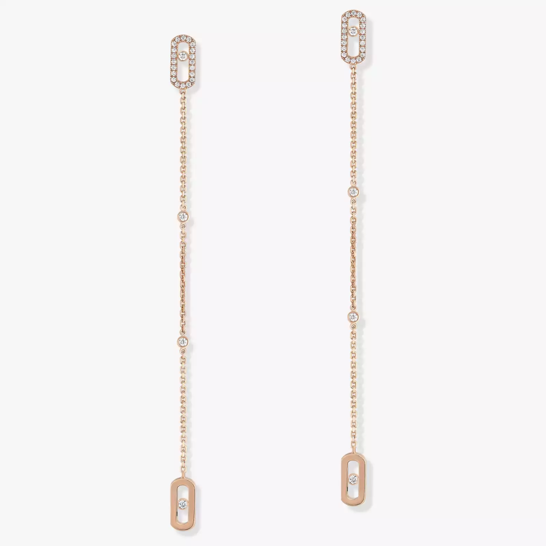 Move Uno Pendant Diamond Earrings 18ct Gold
