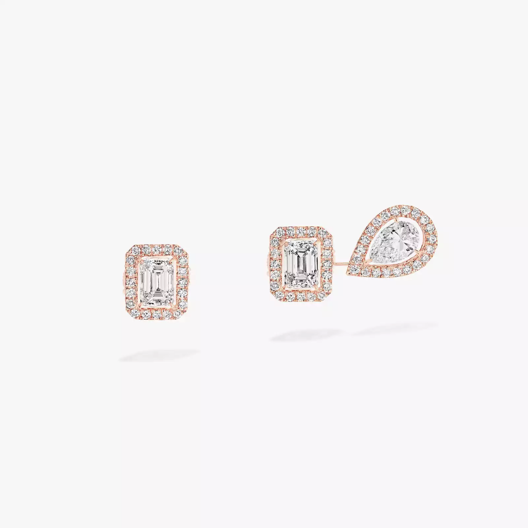 My Twin 1+2 Diamond Earrings 18ct Gold