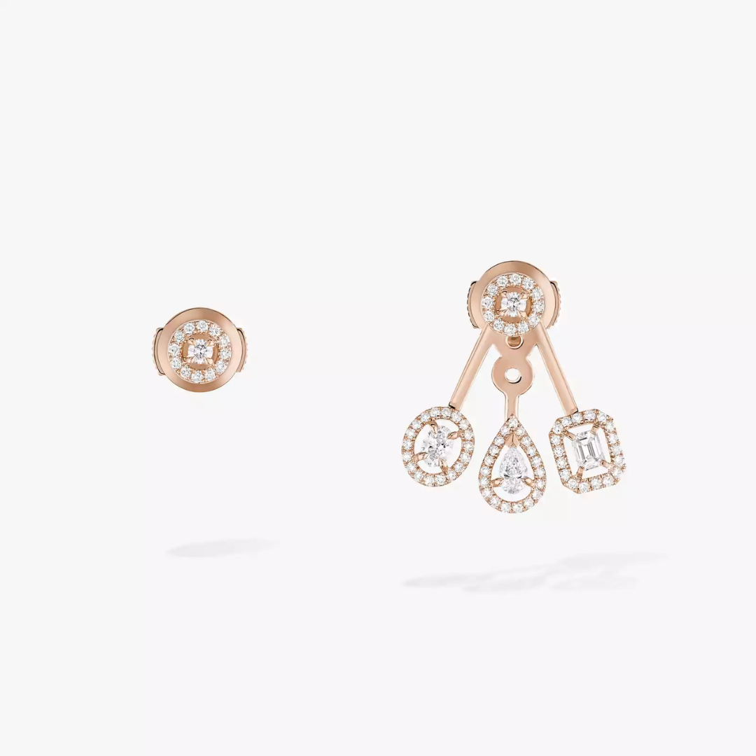 My Twin Trio Diamond Earrings 18ct Gold