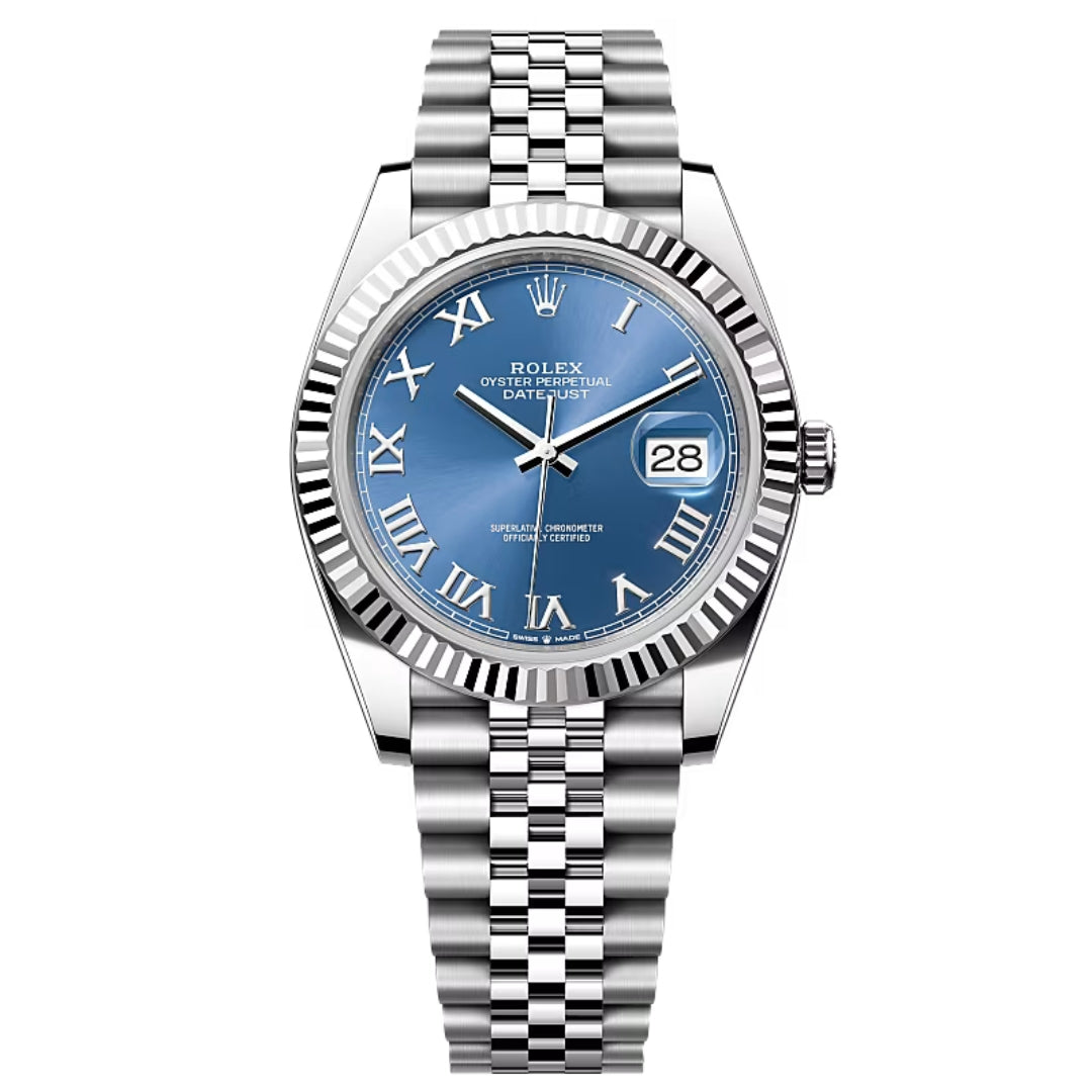 Rolex Datejust 41 126334 Azzuro Blue Roman Numeral Dial Jubilee 2025